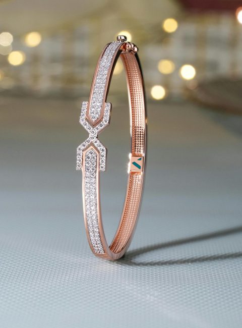 A sparkling diamond bracelet showcased in a festive setting, perfect for celebrations.